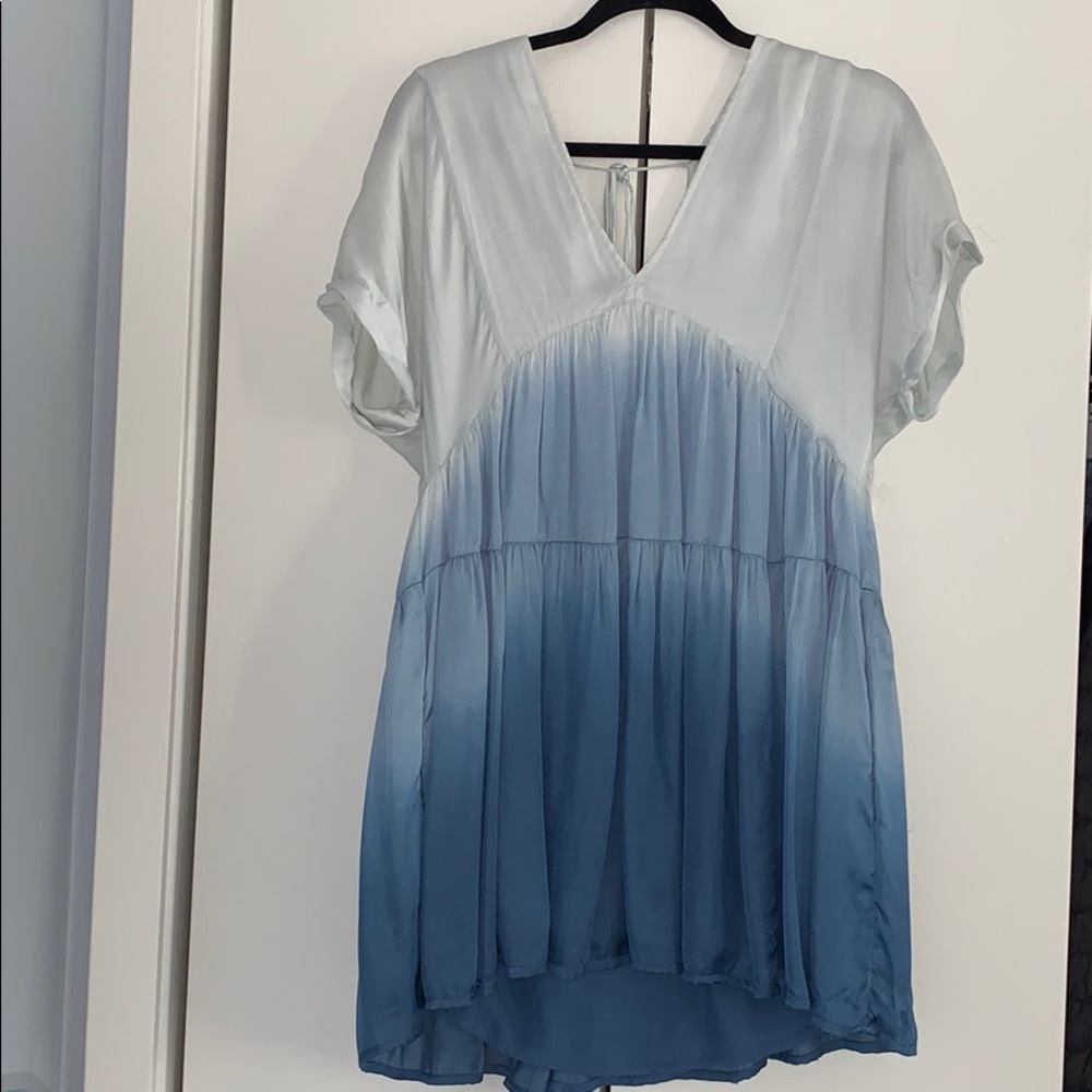 Free people sun up mini silk dress
